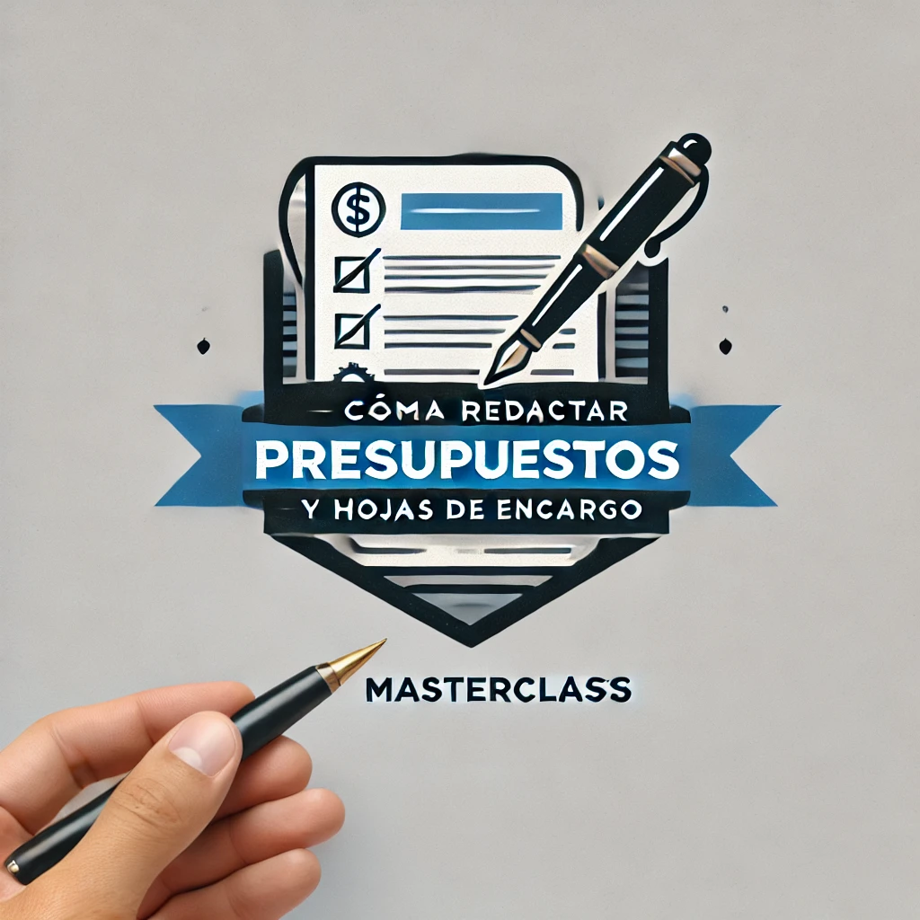 Masterclass: Cómo redactar Presupuestos y Hojas de Encargo