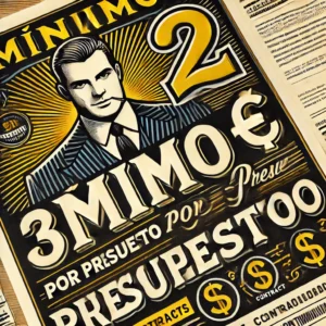 3.000 euros mínimo por presupuesto